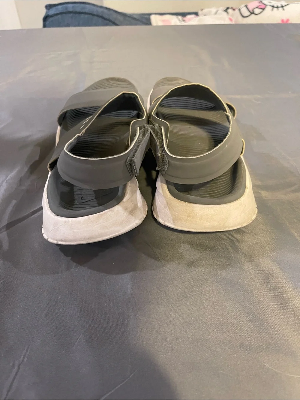 Nike Grey  and White Women’s Sport Sandals